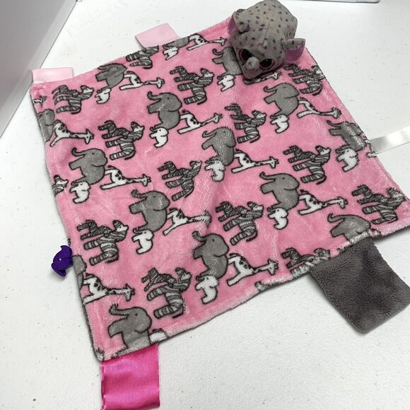 TEENY TY’s TRUNKS Gray Spotted Elephant Security Blanket Lovey - Picture 2 of 7